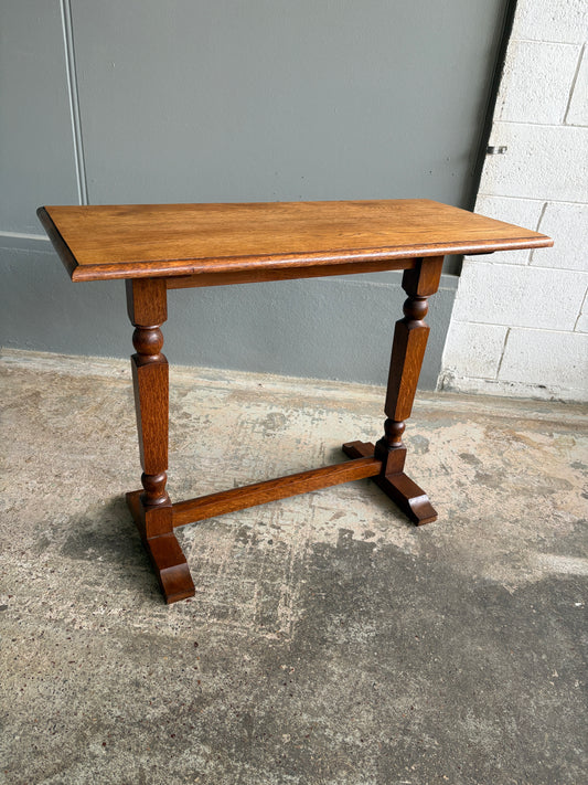 Vintage Solid Oak Hall/Consul Table
