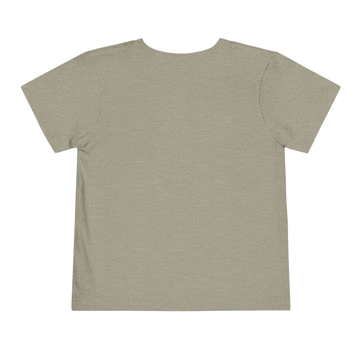 Blue Bird Pickles toddler tee in Heather Stone, back view