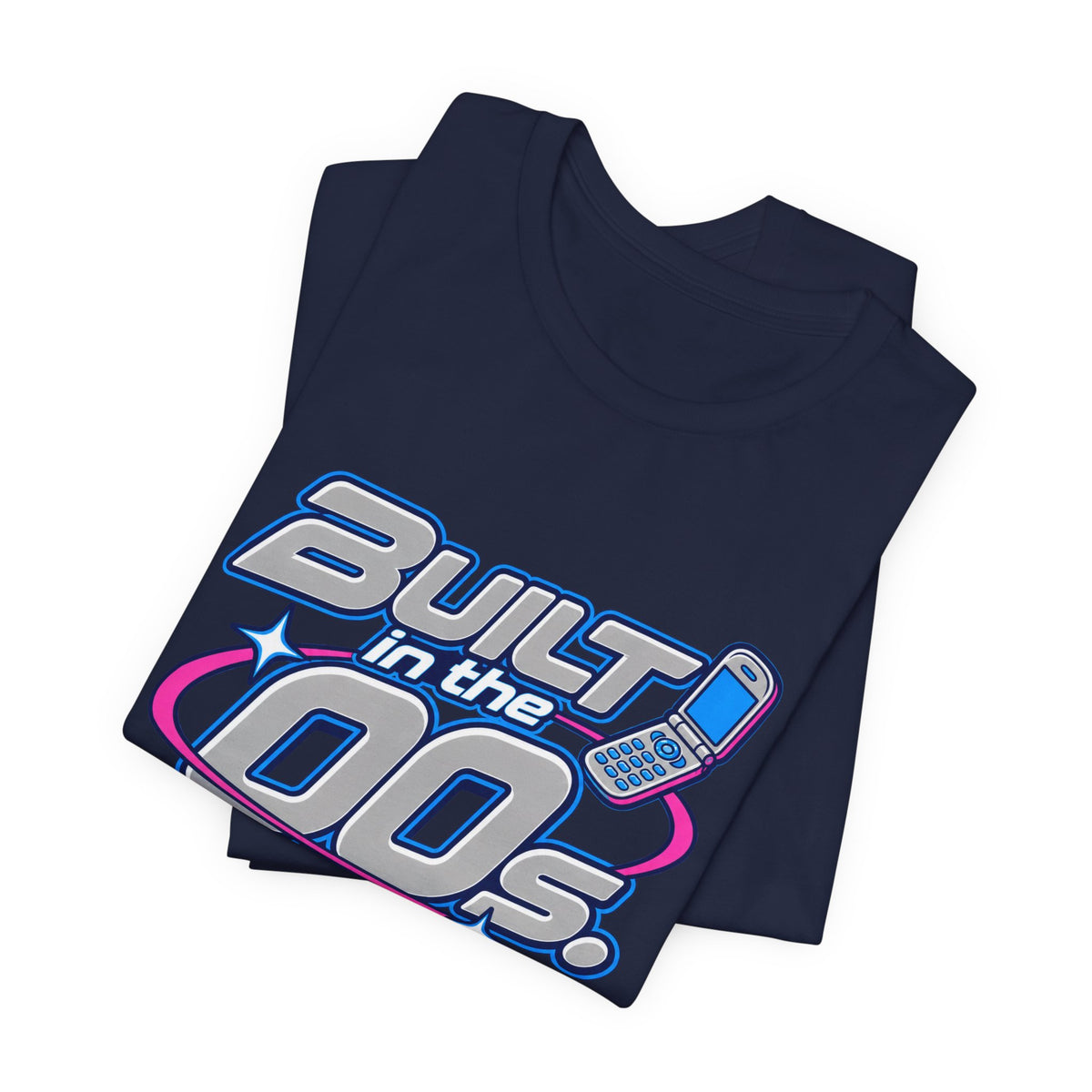 Built in the 00s. Still Solid Tee in Navy, folded