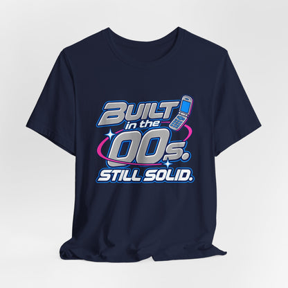 Built in the 00s. Still Solid Tee in Navy, styled photo