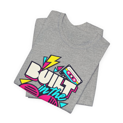 Built in the 80s. Still Solid Tee in Athletic Heather, folded