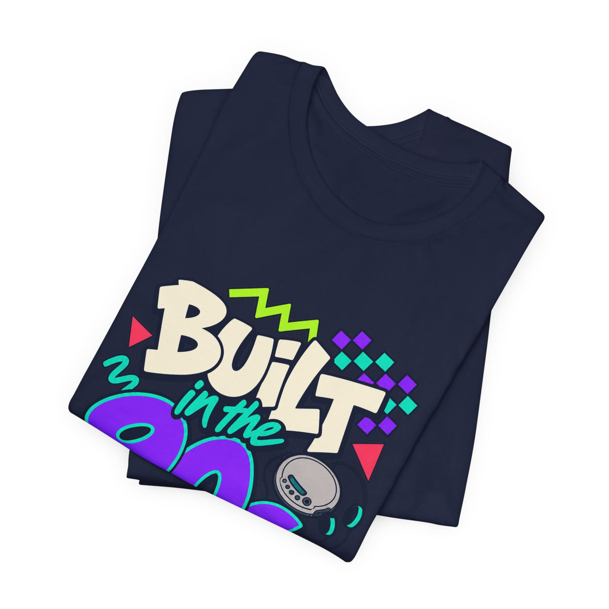 Built in the 90s. Still Solid Tee in Navy, folded
