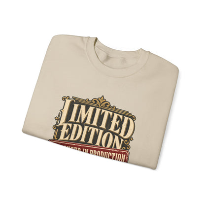 Limited Edition Crewneck Sweatshirt in Sand, folded view
