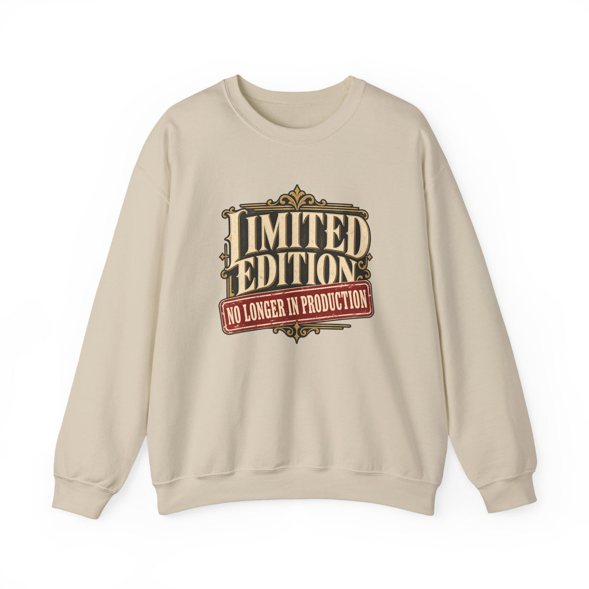 Limited Edition Crewneck Sweatshirt in Sand, front view