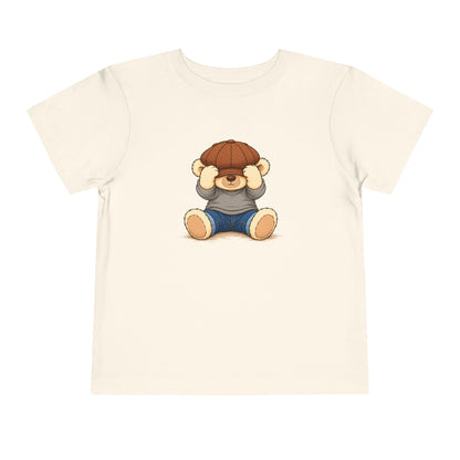 Peek-a-Boo Pickles toddler tee in Natural, front view