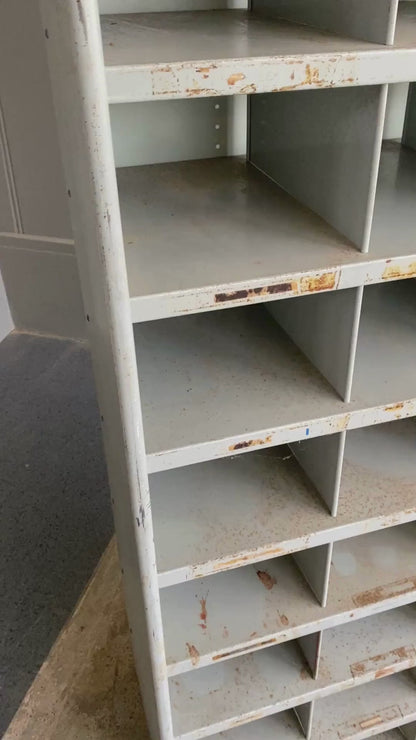 Vintage Industrial Steelcase Pigeonhole Cabinet
