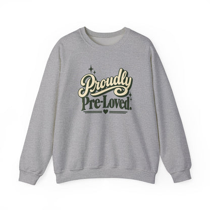 Proudly Pre-Loved Crewneck Sweatshirt in Sport Grey, front view