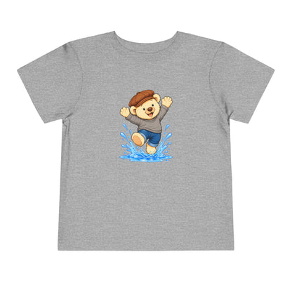 Splash Pickles toddler tee in Athletic Heather, front view