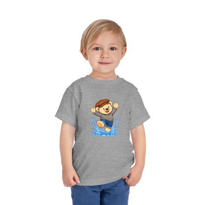 Splash Pickles toddler tee in Athletic Heather, worn by a toddler