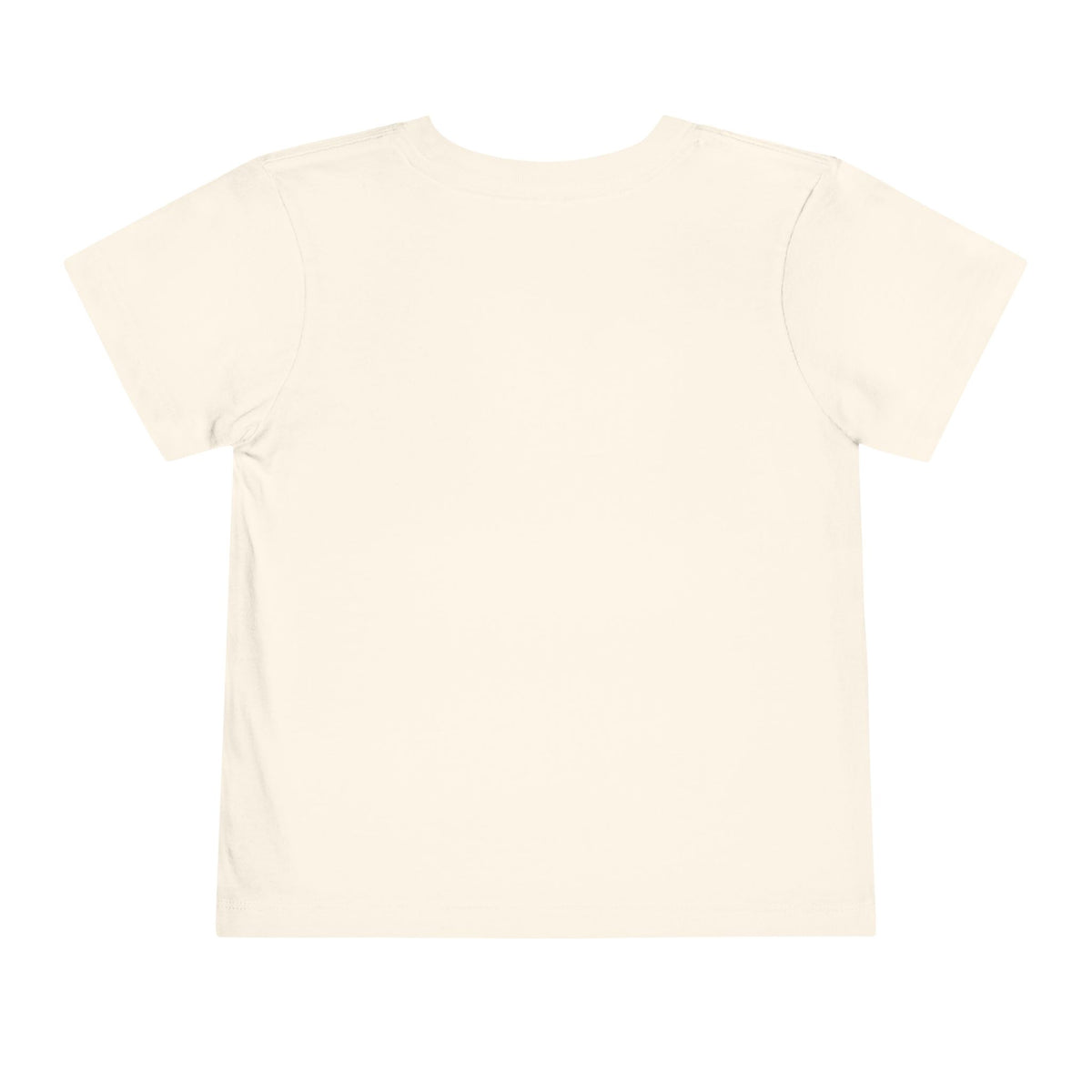 Splash Pickles toddler tee in Natural, back view
